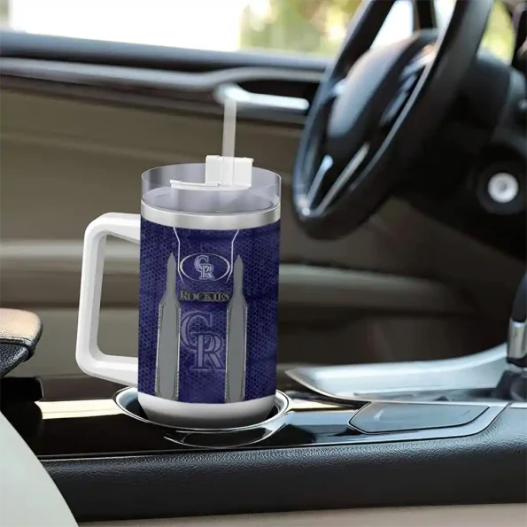 customized colorado rockies hexagon armor blue curved tumbler trendy 1 1.webp