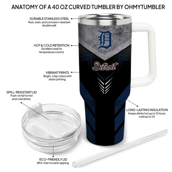 customized detroit tigers arrow armor navy black curved tumbler new arrival 1 1.webp