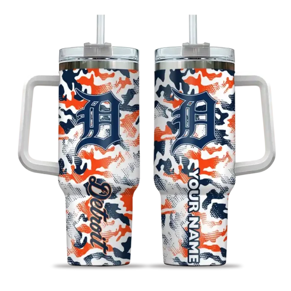 customized detroit tigers camo mashup navy white curved tumbler best selling 1 1.webp