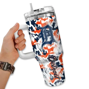 customized detroit tigers camo mashup navy white curved tumbler fashion forward 1 1.webp