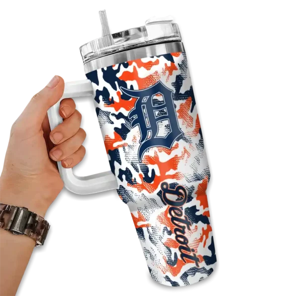 customized detroit tigers camo mashup navy white curved tumbler fashion forward 1 1.webp