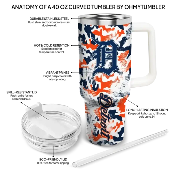 customized detroit tigers camo mashup navy white curved tumbler new arrival 1 1.webp