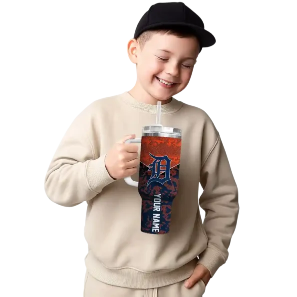 customized detroit tigers chevron stripe navy curved tumbler latest model 1 1.webp