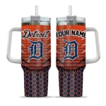 customized detroit tigers hex texture navy curved tumbler best selling 1 1.webp