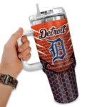customized detroit tigers hex texture navy curved tumbler best selling 1 1.webp