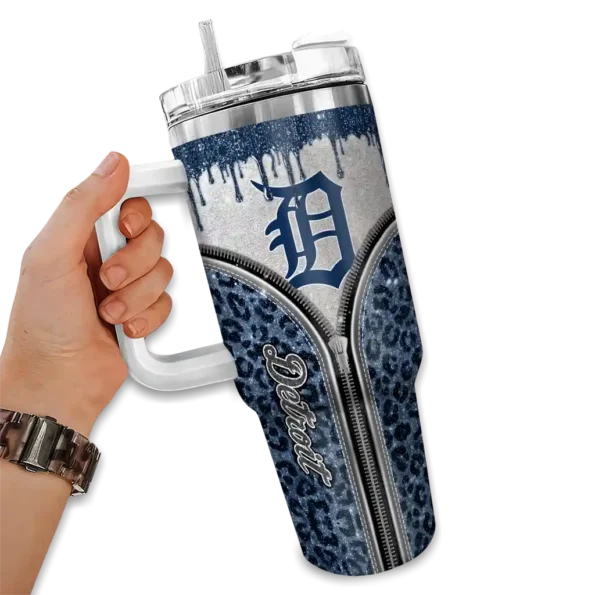 customized detroit tigers leopard zipper navy curved tumbler fashion forward 1 1.webp