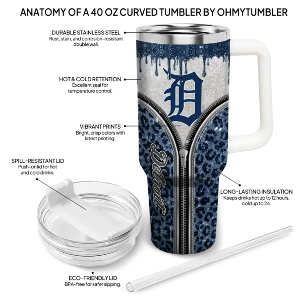 customized detroit tigers leopard zipper navy curved tumbler new arrival 1 1.webp