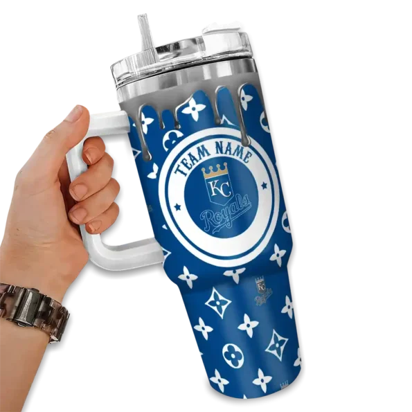 customized kansas city royals bullseye drips royal blue curved tumbler fashion forward 1 1.webp