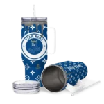 customized kansas city royals bullseye drips royal blue curved tumbler best selling 1 1.webp