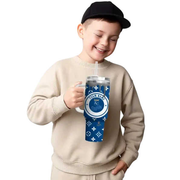 customized kansas city royals bullseye drips royal blue curved tumbler latest model 1 1.webp