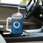 customized kansas city royals bullseye drips royal blue curved tumbler best selling 1 1.webp