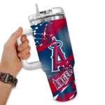 customized los angeles angels abstract paths blue curved tumbler best selling 1 1.webp