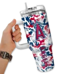customized los angeles angels camo mashup blue white curved tumbler best selling 1 1.webp