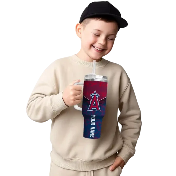 customized los angeles angels chevron stripe blue curved tumbler latest model 1 1.webp