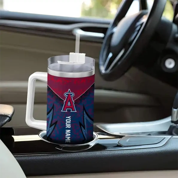 customized los angeles angels chevron stripe blue curved tumbler trendy 1 1.webp