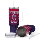 customized los angeles angels hex texture blue curved tumbler best selling 1 1.webp