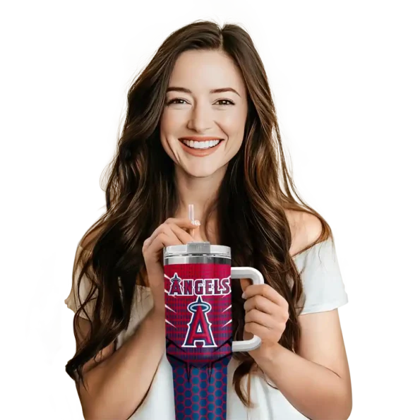 customized los angeles angels hex texture blue curved tumbler premium grade 1 1.webp