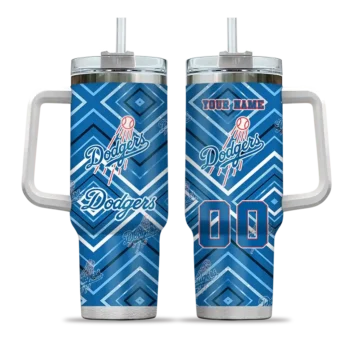 customized los angeles dodgers bold diamonds blue curved tumbler best selling 1 1.webp