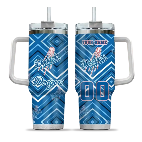 customized los angeles dodgers bold diamonds blue curved tumbler best selling 1 1.webp