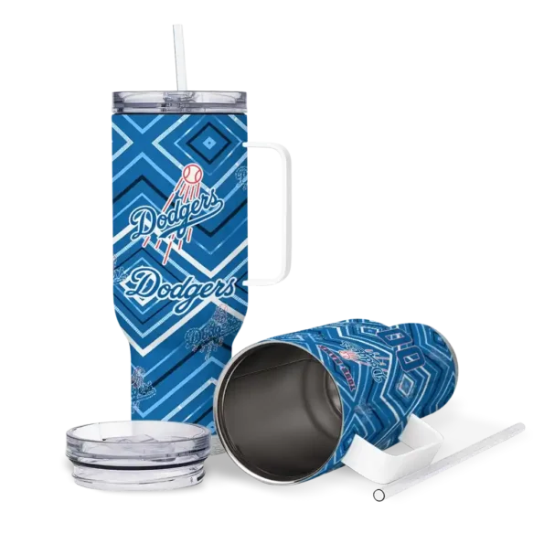 customized los angeles dodgers bold diamonds blue curved tumbler high quality 1 1.webp