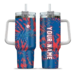customized los angeles dodgers burst swirl blue curved tumbler best selling 1 1.webp
