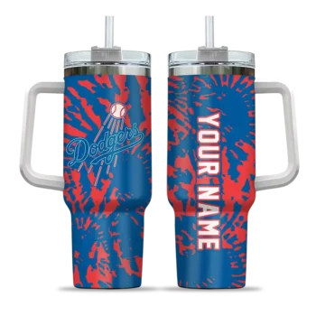 customized los angeles dodgers burst swirl blue curved tumbler best selling 1 1.webp