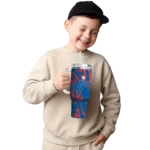 customized los angeles dodgers burst swirl blue curved tumbler best selling 1 1.webp