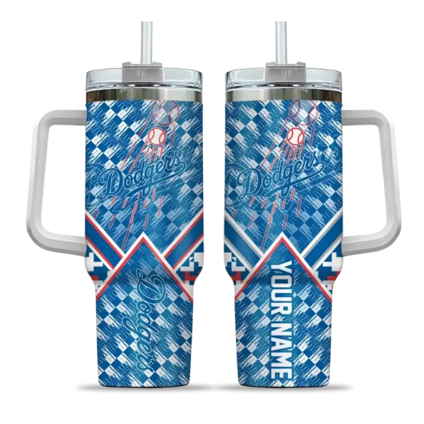 customized los angeles dodgers chevron angle blue curved tumbler best selling 1 1.webp
