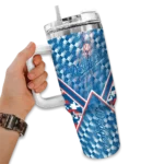customized los angeles dodgers chevron angle blue curved tumbler best selling 1 1.webp