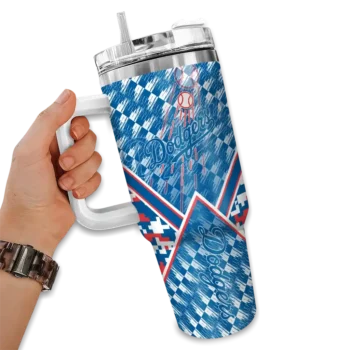 customized los angeles dodgers chevron angle blue curved tumbler fashion forward 1 1.webp