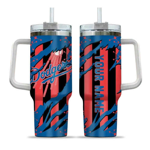 customized los angeles dodgers claw cut blue black curved tumbler best selling 1 1.webp