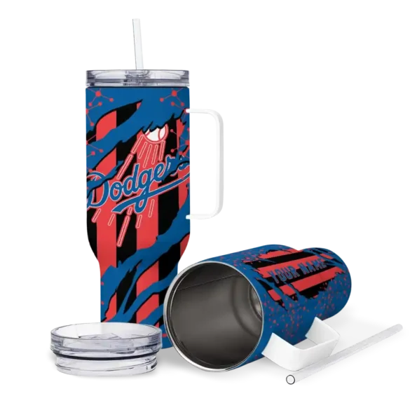 customized los angeles dodgers claw cut blue black curved tumbler high quality 1 1.webp