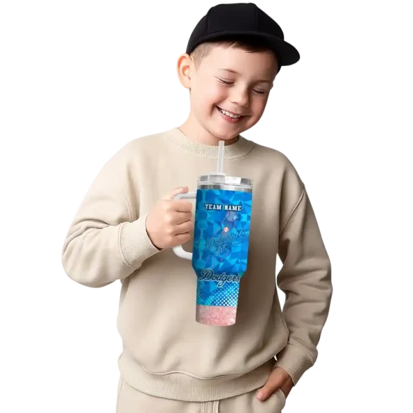 customized los angeles dodgers geometric prism blue curved tumbler latest model 1 1.webp