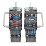 customized los angeles dodgers superman shield blue gray curved tumbler best selling 1 1.webp