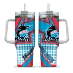 customized miami marlins arrow burst blue curved tumbler best selling 1 1.webp