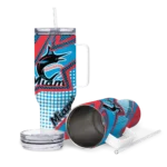 customized miami marlins arrow burst blue curved tumbler best selling 1 1.webp