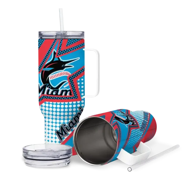 customized miami marlins arrow burst blue curved tumbler high quality 1 1.webp