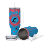 customized miami marlins bullseye drips blue curved tumbler best selling 1 1.webp