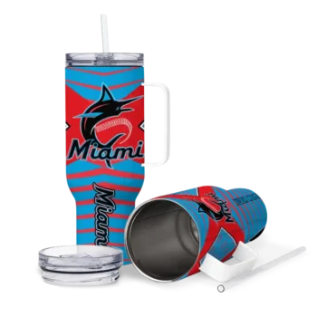 customized miami marlins chevron layers blue curved tumbler high quality 1.webp