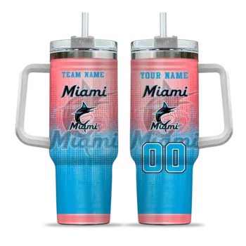 customized miami marlins gradient dots blue curved tumbler best selling 1 1.webp