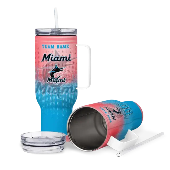 customized miami marlins gradient dots blue curved tumbler high quality 1 1.webp