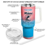customized miami marlins gradient dots blue curved tumbler best selling 1 1.webp