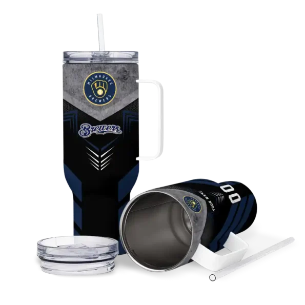 customized milwaukee brewers arrow armor navy blue black curved tumbler high quality 1.webp