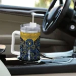 customized milwaukee brewers chevron stripe navy blue curved tumbler best selling 1.webp