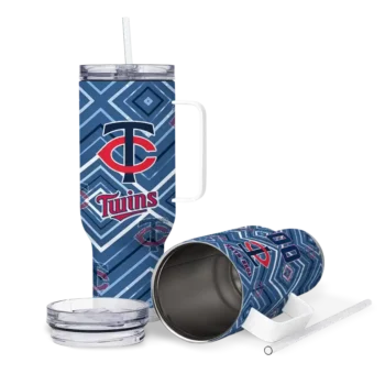 customized minnesota twins bold diamonds navy curved tumbler high quality 1.webp