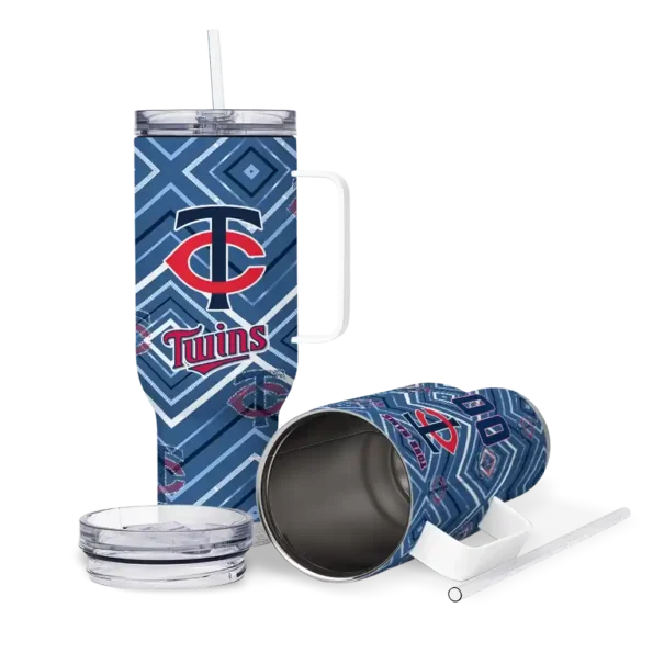 customized minnesota twins bold diamonds navy curved tumbler high quality 1.webp