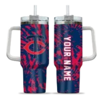 customized minnesota twins burst swirl navy curved tumbler best selling 1.webp