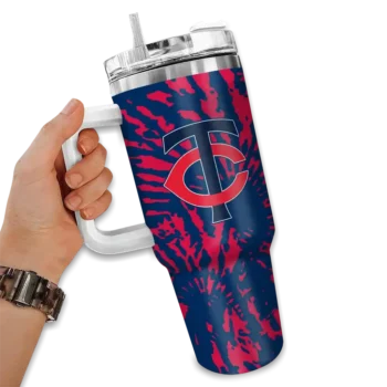 customized minnesota twins burst swirl navy curved tumbler fashion forward 1.webp