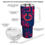 customized minnesota twins burst swirl navy curved tumbler best selling 1.webp