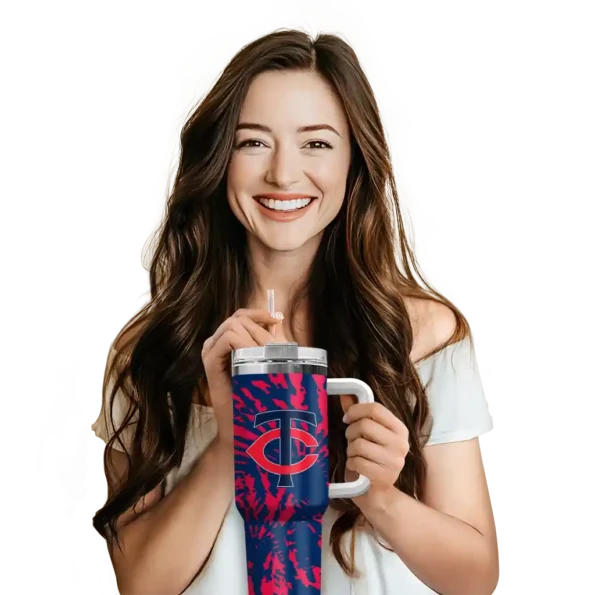 customized minnesota twins burst swirl navy curved tumbler premium grade 1.webp